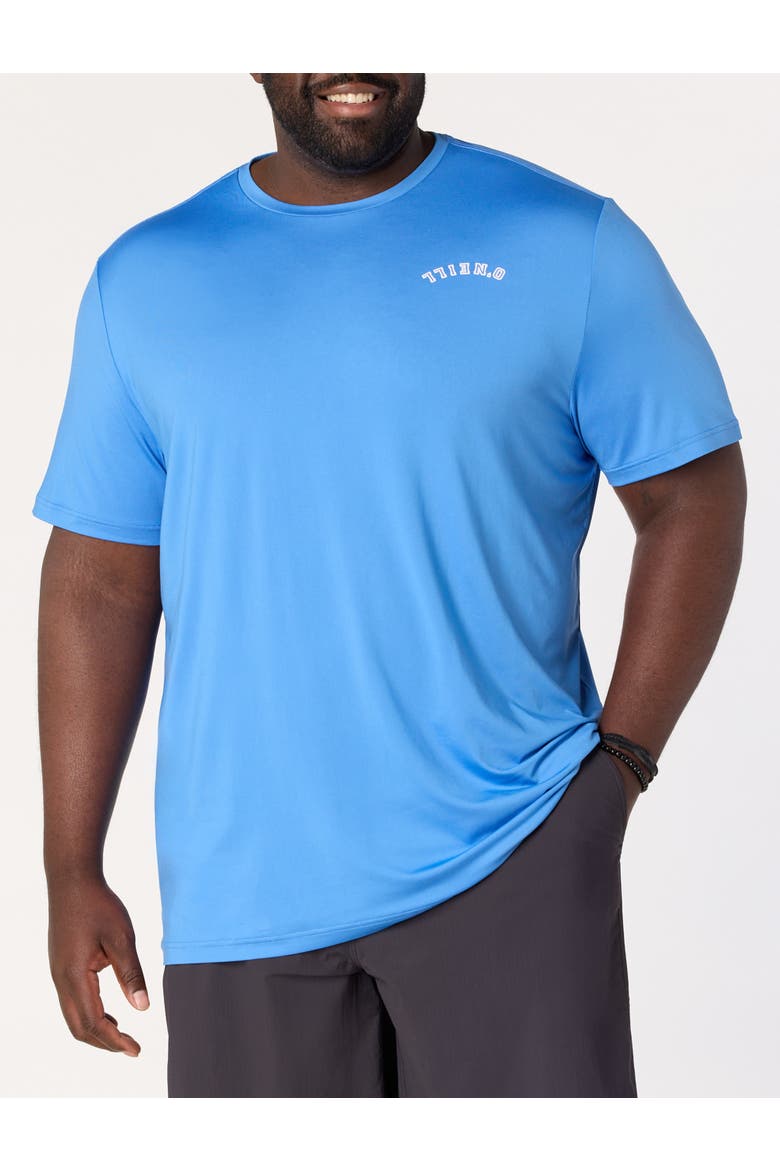 Big & Tall Preppy UPF Graphic T-Shirt, Main, color, BLUE