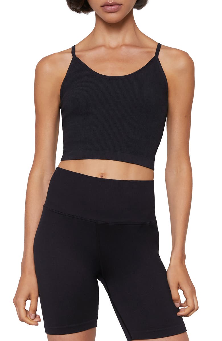 Spiritual Gangster Entice Seamless Crop Camisole, Main, color,