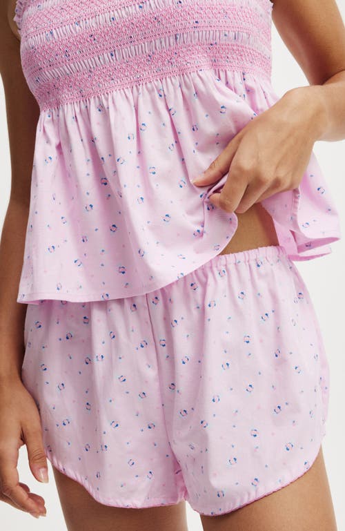 COTTON ON BODY COTTON ON BODY SHIRRED WOVEN SLEEP SET