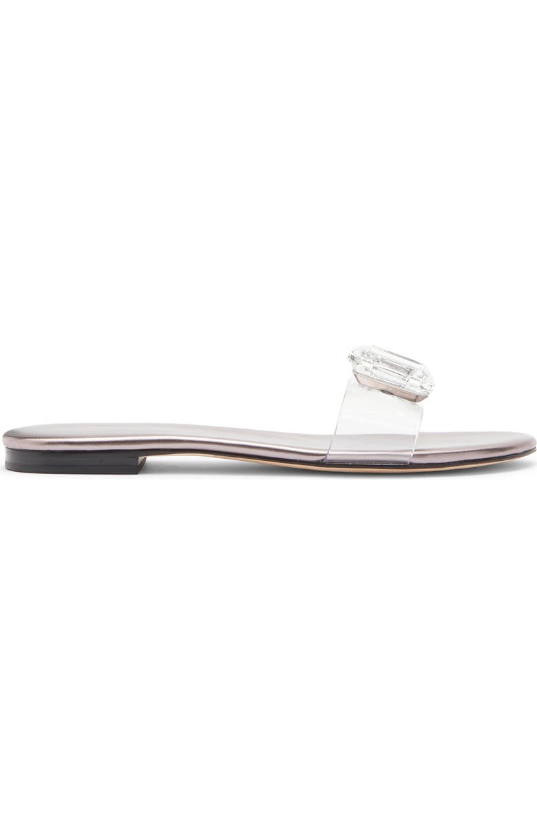 Cecelia New York Phillis Transparent Slide Sandal, Alternate, color, Pewter