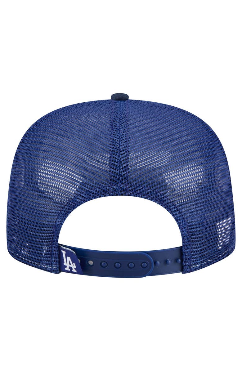 New Era Men's New Era Navy Los Angeles Dodgers Retro Satin Script Golfer Adjustable Hat, Alternate, color, 