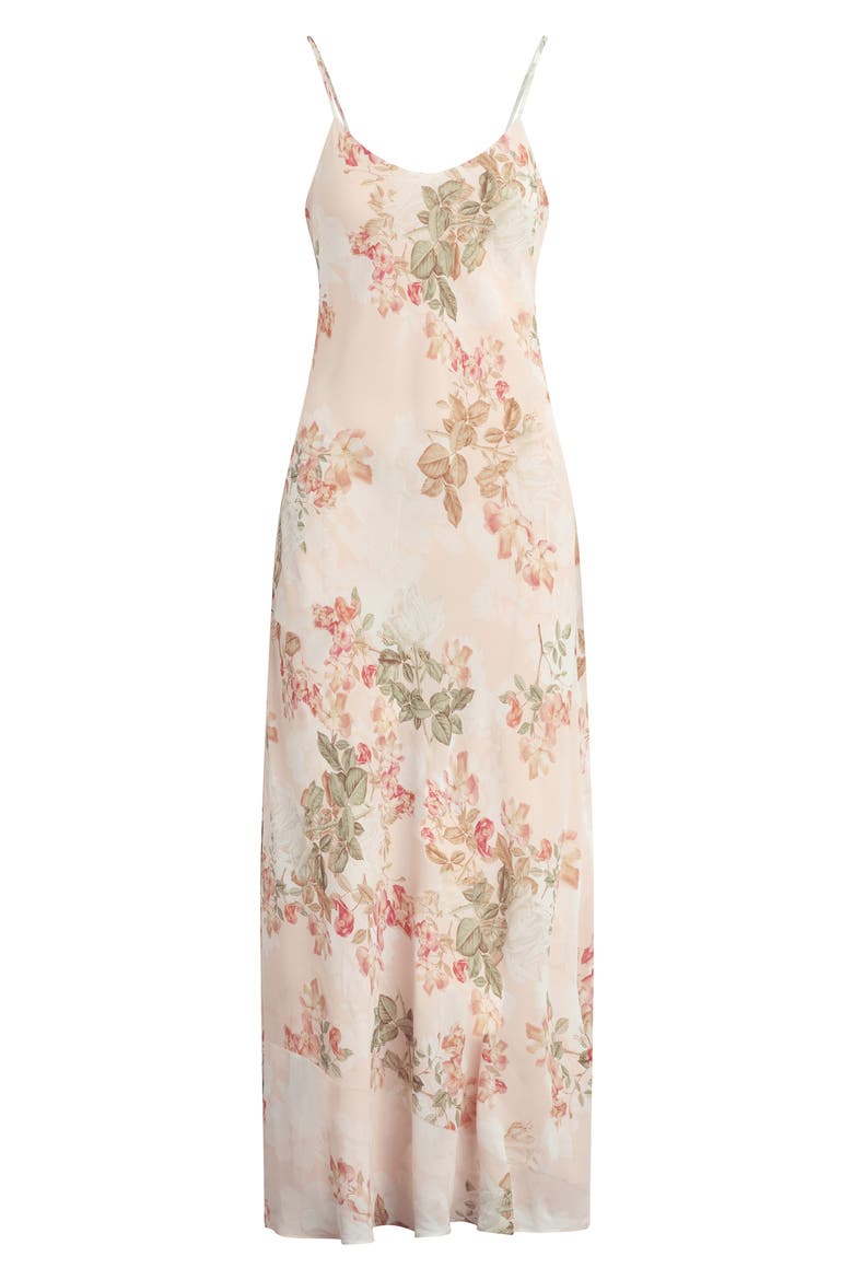 The Favorite Floral Georgette Slipdress, Alternate, color, LIGHT PEACH ROSE