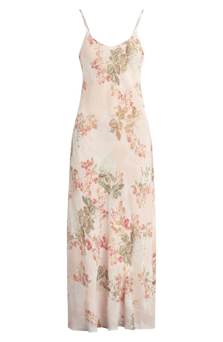 Favorite Daughter The Favorite Floral Georgette Slipdress, Alternate, color, Light Peach Rose