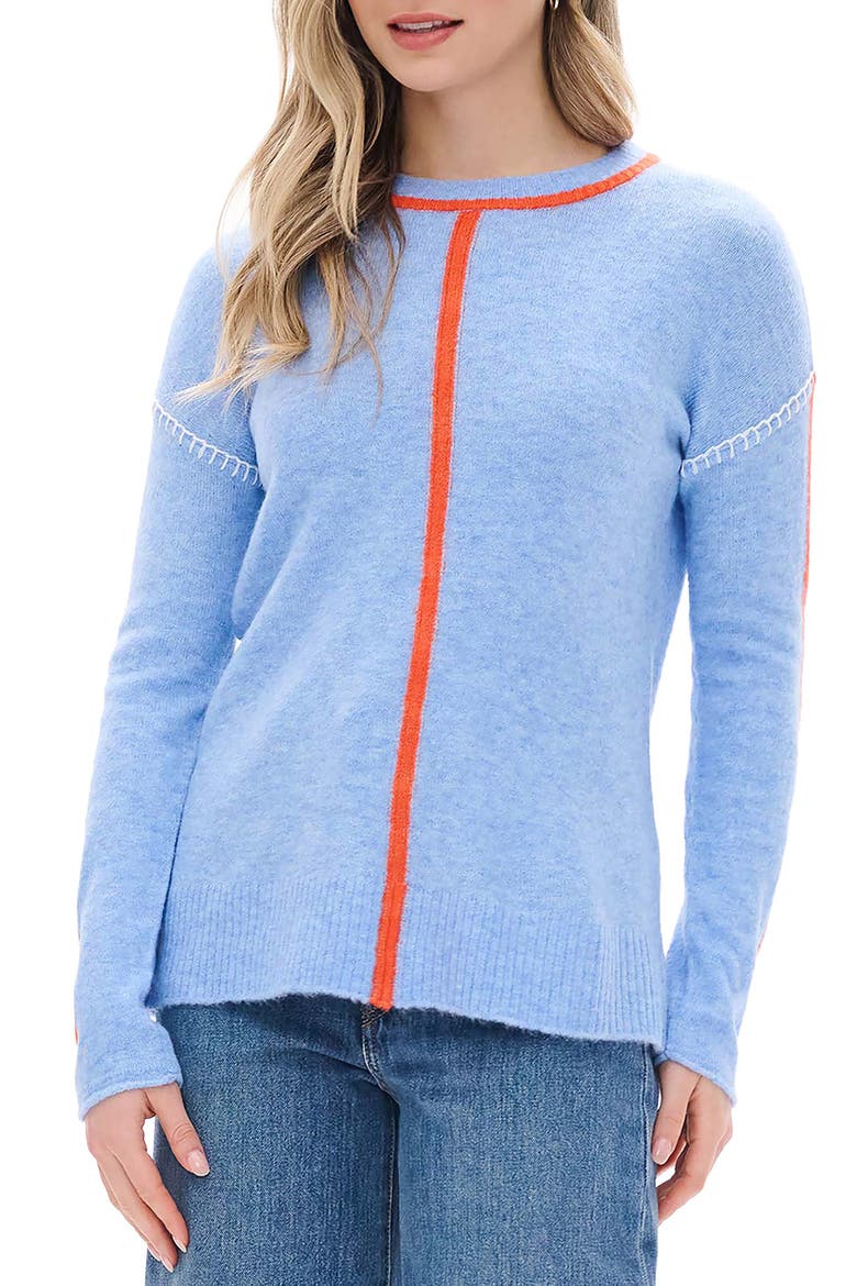 Maeve Crewneck Sweater, Main, color, MED BLUE