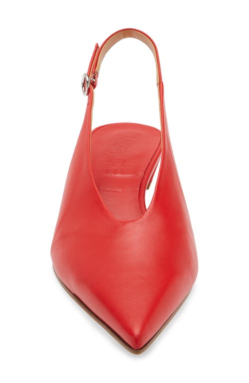Shop Aeyde Oti Slingback Pointed Toe Pump In Red