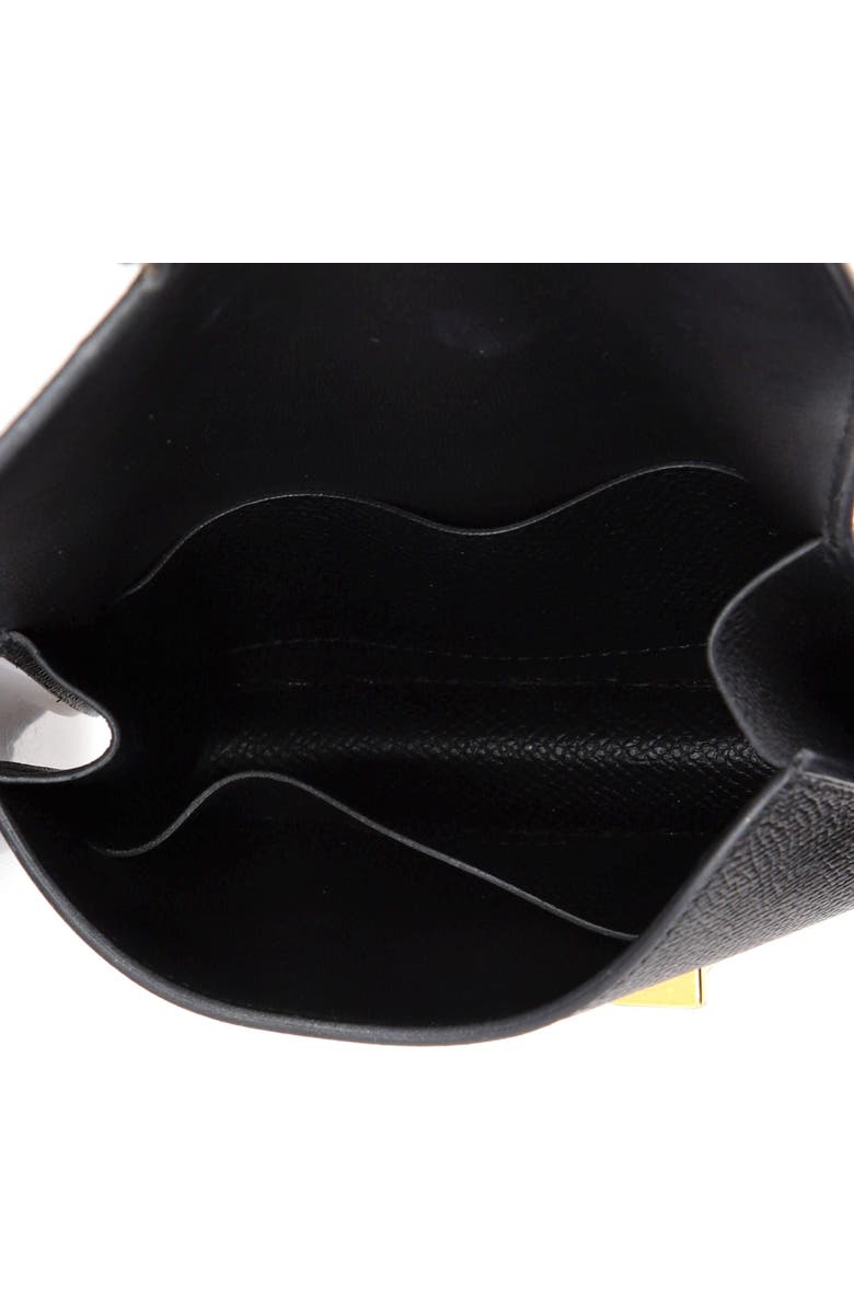 Pre-Owned Hermes Constance Slim Wallet Epsom, Alternate, color, Noir