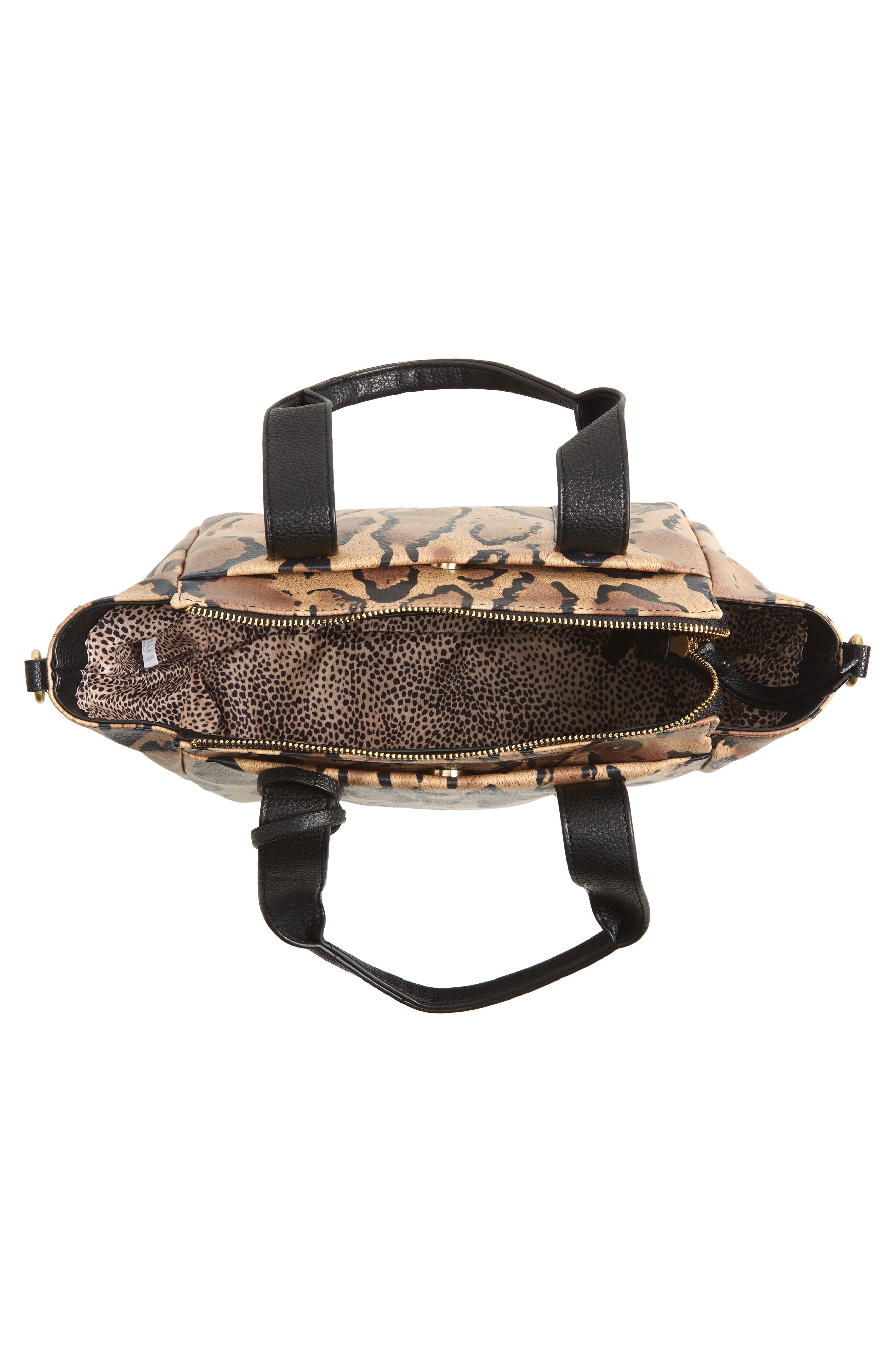 Sole Society Kwaye Faux Leather Satchel, Alternate, color, 