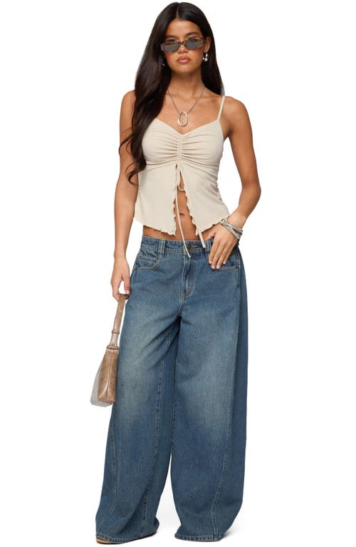 EDIKTED EDIKTED LANDON DRAWSTRING SPLIT FRONT CAMISOLE 