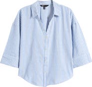Friends Like These Stripe Cotton & Linen Shirt