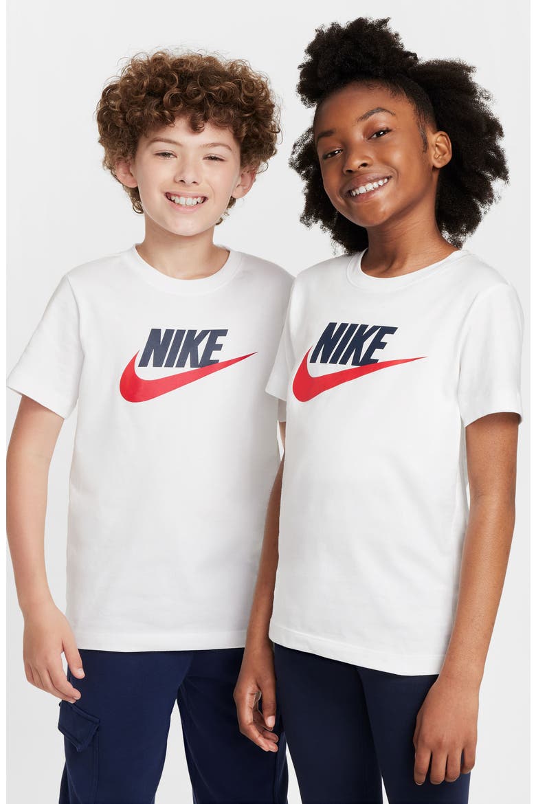 Kids' Sportswear Graphic T-Shirt, Alternate, color, 100 WHITE