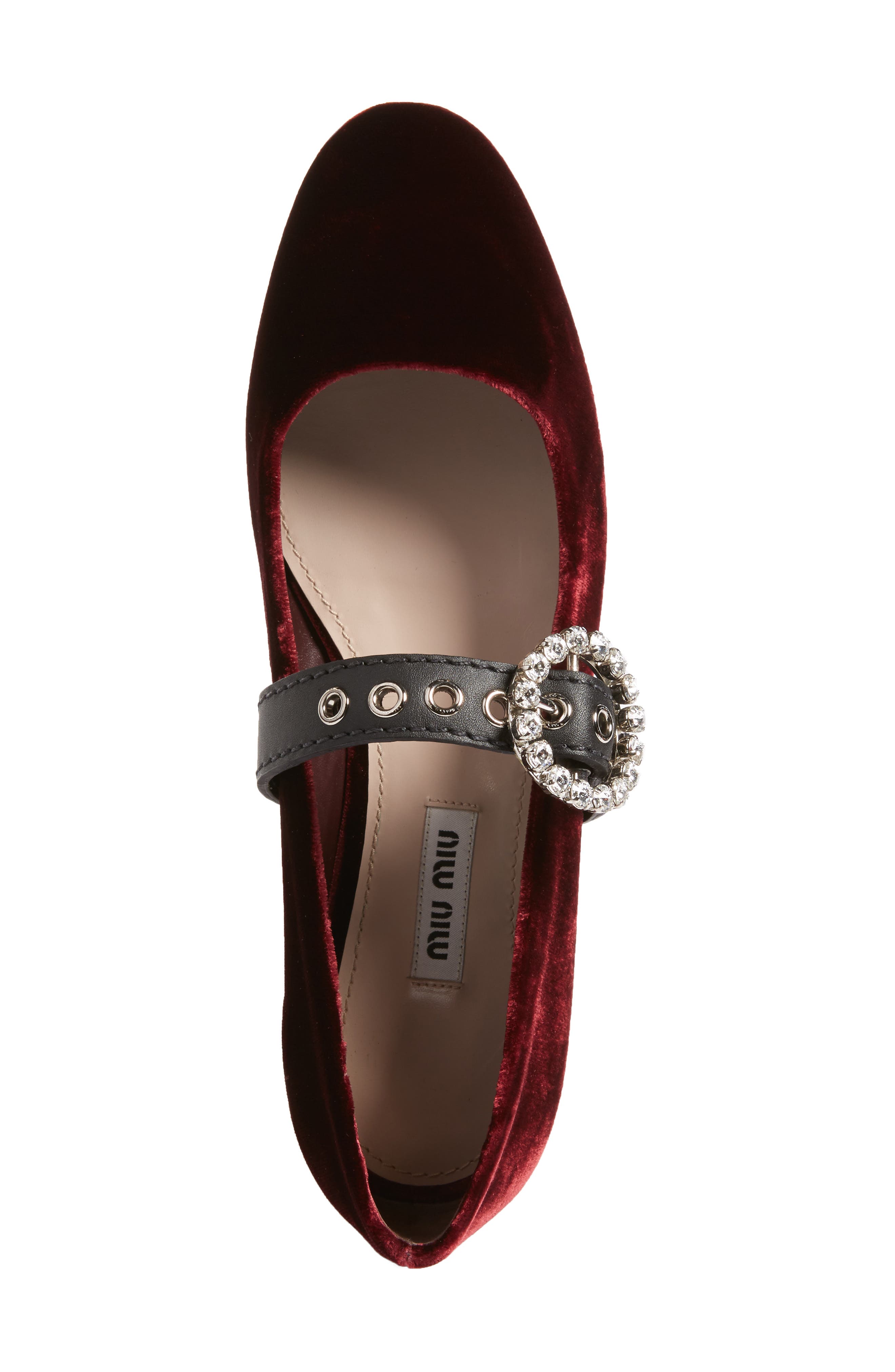 Buckle Ballet Flat, Alternate, color, BURGUNDY