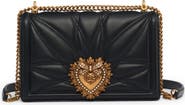 Dolce&Gabbana Devotion Logo Heart Lambskin Crossbody Bag