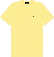 Dalix Mens Lil Heart Midweight Cotton Tee