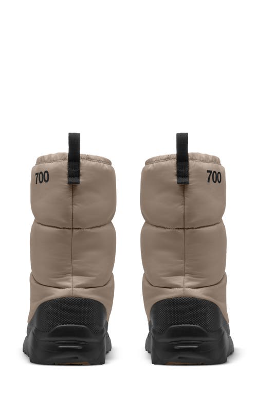The North Face Nuptse Traction 700 Fill Power Down Boot In Gray