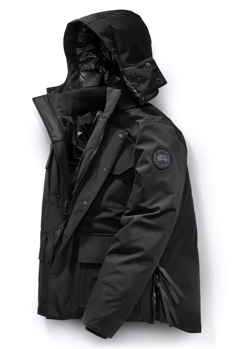 Maitland Black Label Slim Fit Down Fill Parka, Alternate, color, BLACK - NOIR