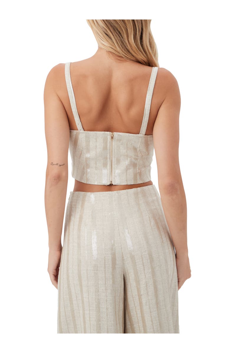 Trina Turk Sequin Striped Millau Crop Top, Alternate, color, 