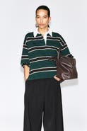 COS Striped Cotton Rugby Shirt