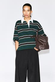 COS Striped Cotton Rugby Shirt