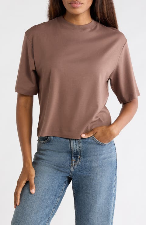 Wide Sleeve Crop T-Shirt