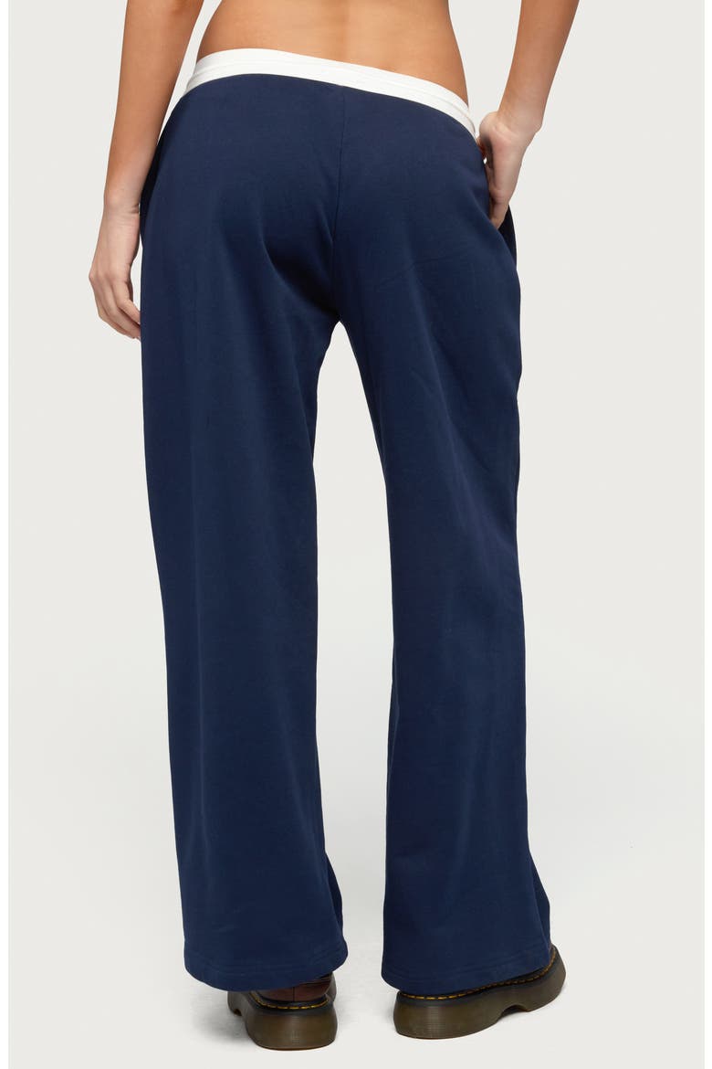 Brookie Low Rise Sweatpants, Alternate, color, NAVY