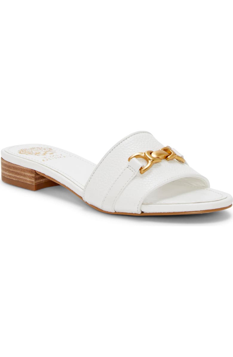 Vince Camuto Maxine Slide Sandal, Main, color, Bianco Soft Grain Nappa