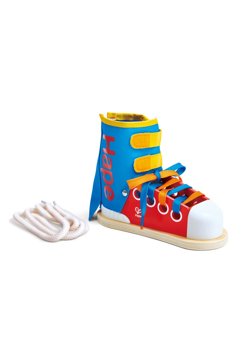 Hape Tie-It Lacing Sneaker Toy, Main, color, 