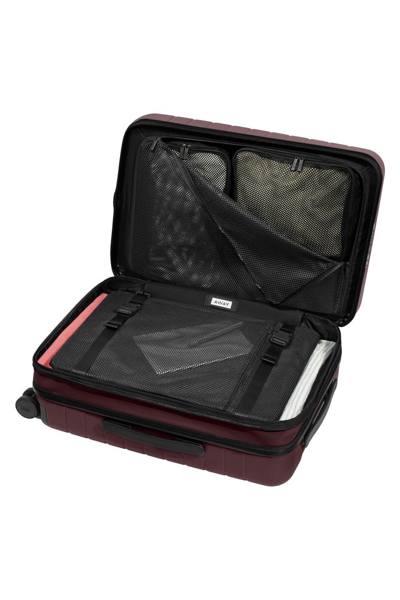 The Flex Carry-On Suitcase (Nordstrom Exclusive), Alternate, color, OXBLOOD RED