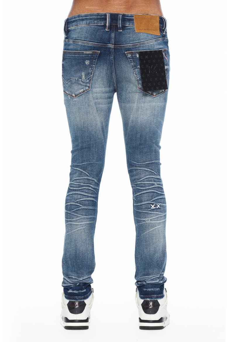 Punk 601 Super Skinny Distressed Jeans, Alternate, color, SPRUCE