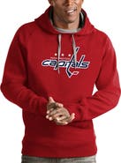 ANTIGUA Men's Antigua Red Washington Capitals Logo Victory Pullover Hoodie
