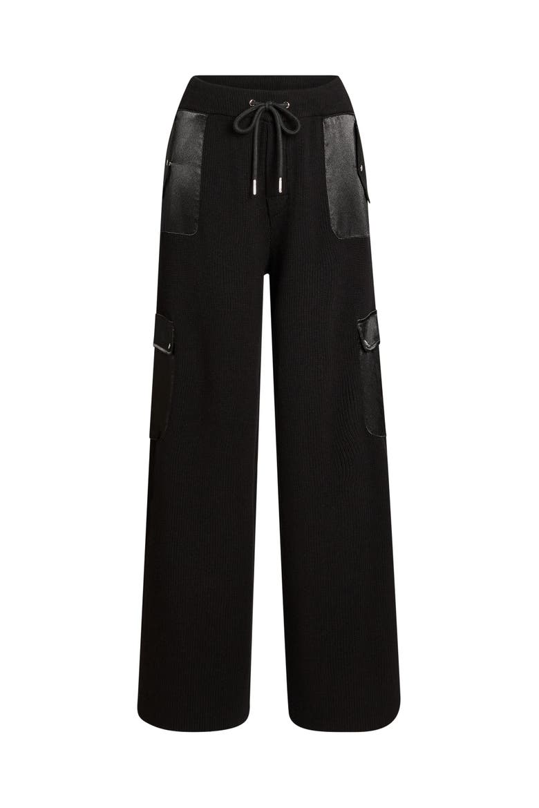 Daph Knit Cargo Pant, Alternate, color, Black