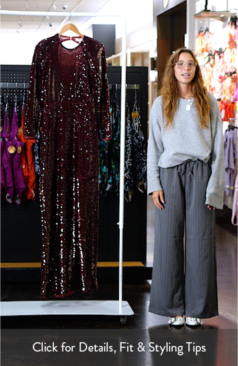 Reese Sequin Long Sleeve Gown, sales video thumbnail