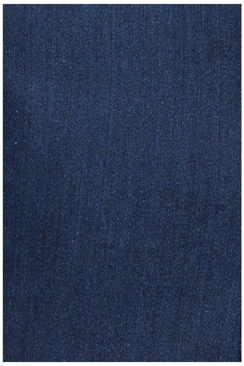 Long Sleeve Denim Minidress, Alternate, color, MEDIUM INDIGO