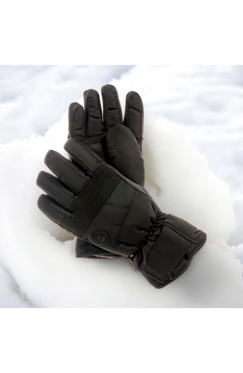 CANADA WEATHER GEAR Men's Waterproof Insulated Winter Gloves, Alternate, color, Black