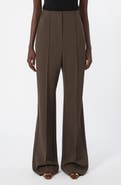 SPORTMAX Pintuck Knit Flare Leg Pants