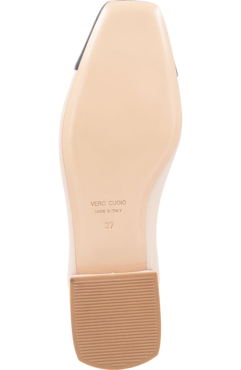 Bruno Magli Patria Square Toe Flat, Alternate, color, Sand/ Black