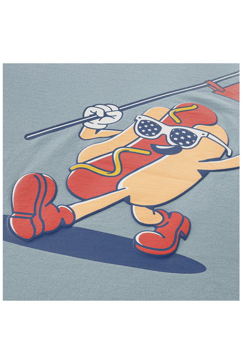 Kids' Hot Dog Logo Graphic T-Shirt, Alternate, color, LEAD