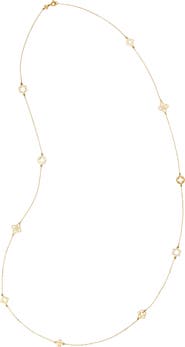 Tory Burch Long Forget Me Not Necklace