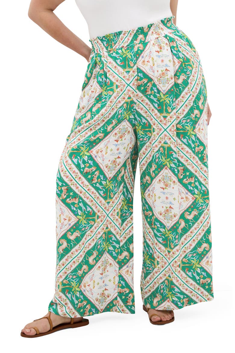 Jayla Print Pants, Main, color, PRAIRIE SCARF
