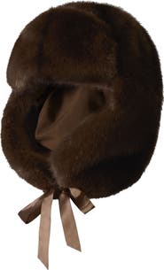Soia & Kyo Faux Fur Trapper Hat