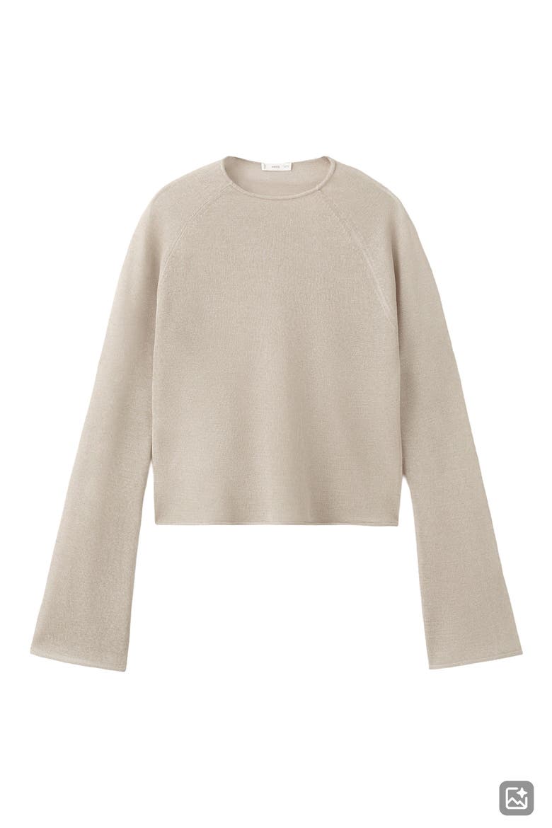 Fine Knit Crewneck Sweater, Alternate, color, MEDIUM BROWN