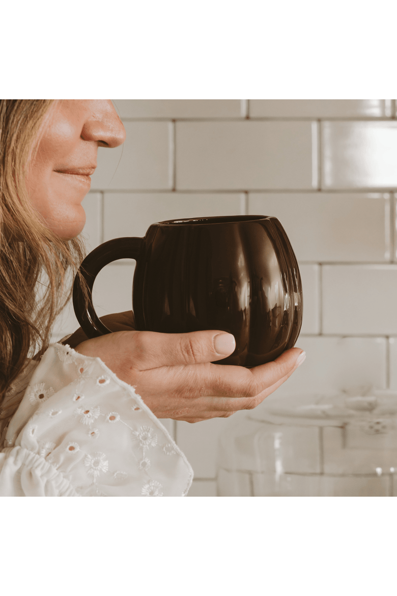 Pumpkin Shaped 19 oz Coffee Mug, Alternate, color, Brown