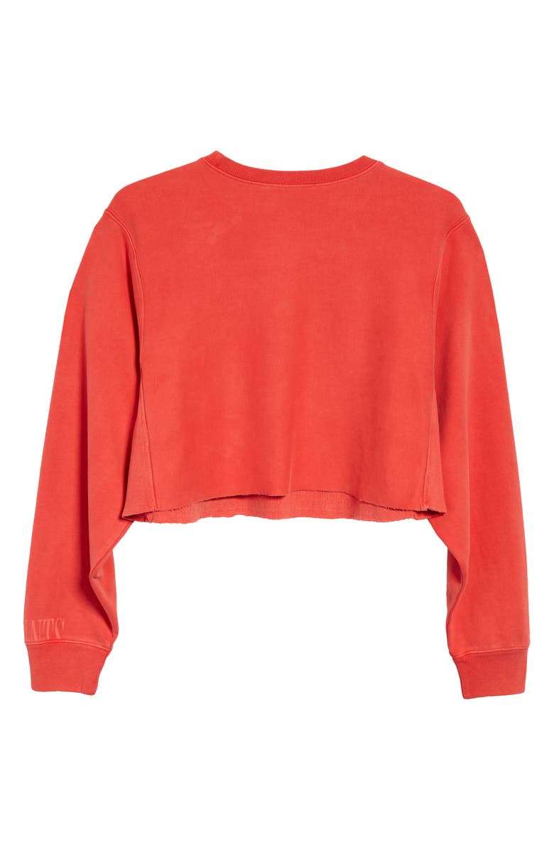 AllSaints Navarre Crop Sweatshirt, Alternate, color, 