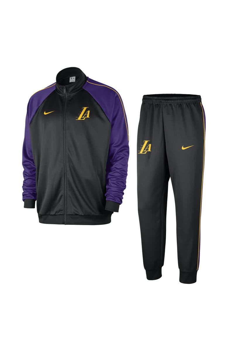 Nike Men's Nike Black Los Angeles Lakers 2024/25 City Edition Lightweight Full-Zip Jacket & Pants Set, Main, color, 