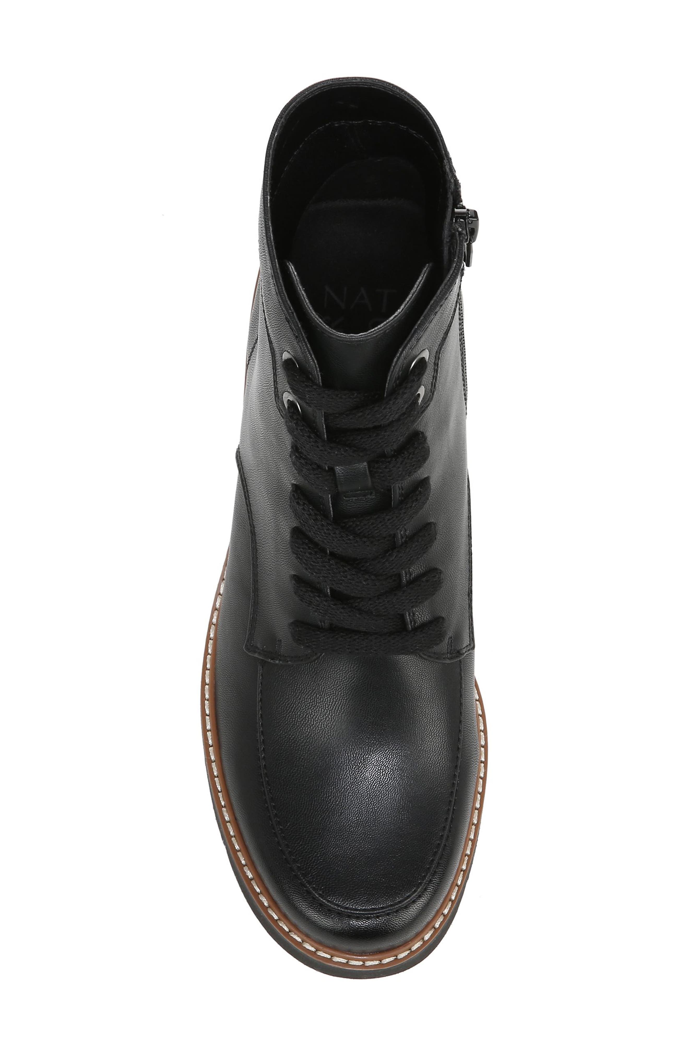 Naturalizer Catherine Lace-Up Lug Sole Boot - Wide Width Available, Alternate, color, 