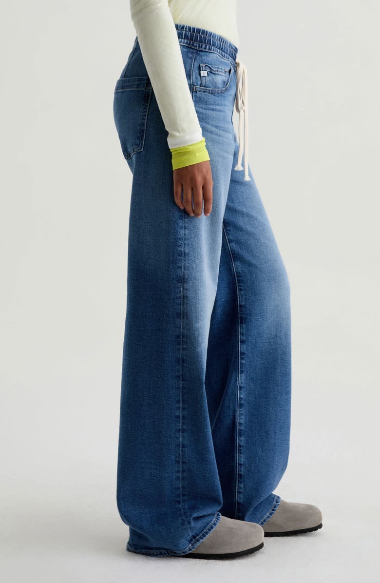 AG Adria Drawstring Low Rise Wide Leg Jeans, Alternate, color, Copenhagen