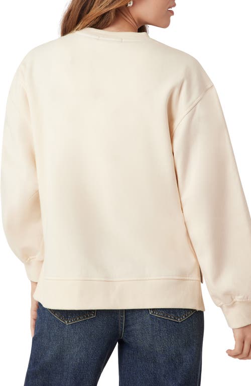 Scotch & Soda Logo Detail Cotton Sweatshirt In Neutral
