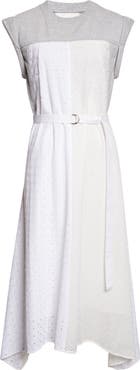 3.1 Phillip Lim Mixed Media Midi Dress