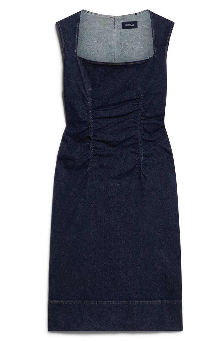 SPORTMAX Ampex Sleeveless Denim Sheath Dress, Alternate, color,