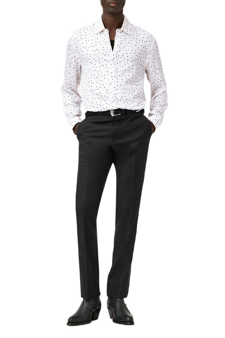 Rodney Hidden Placket Button-Up Shirt, Alternate, color, WHITE