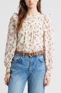 Treasure & Bond Ladder Cutout Cotton Top